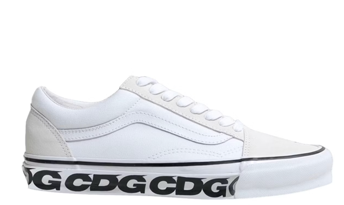 COMME DES GARÇONS X OG OLD SKOOL LX 'SIDEWALL - WHITE'